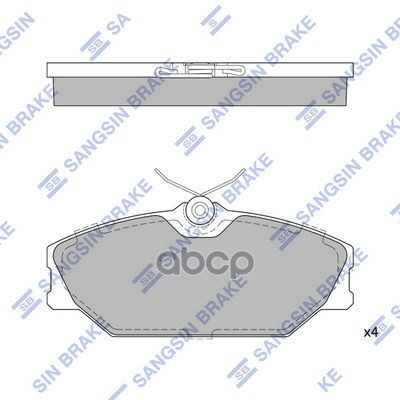 Колодки передние SANGSIN BRAKE SP1483A